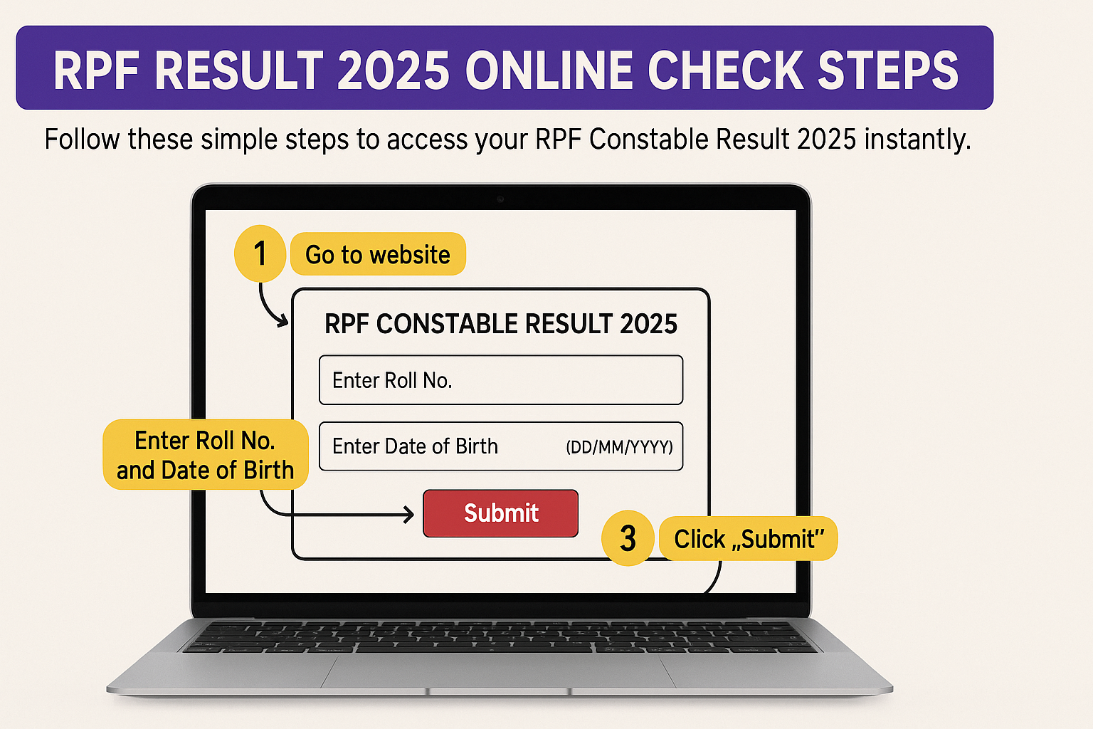 how to check RPF Constable Result 2025